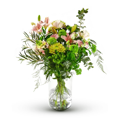 Pastel colored field bouquet