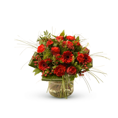 Stijlvol rood boeket