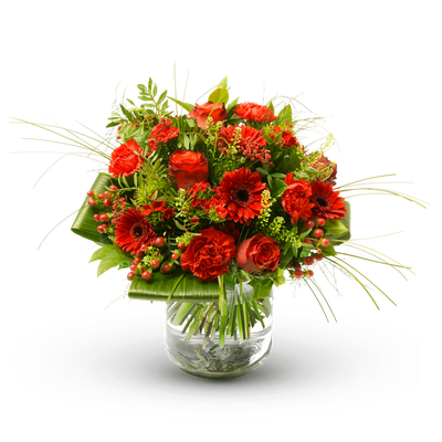 Stijlvol rood boeket